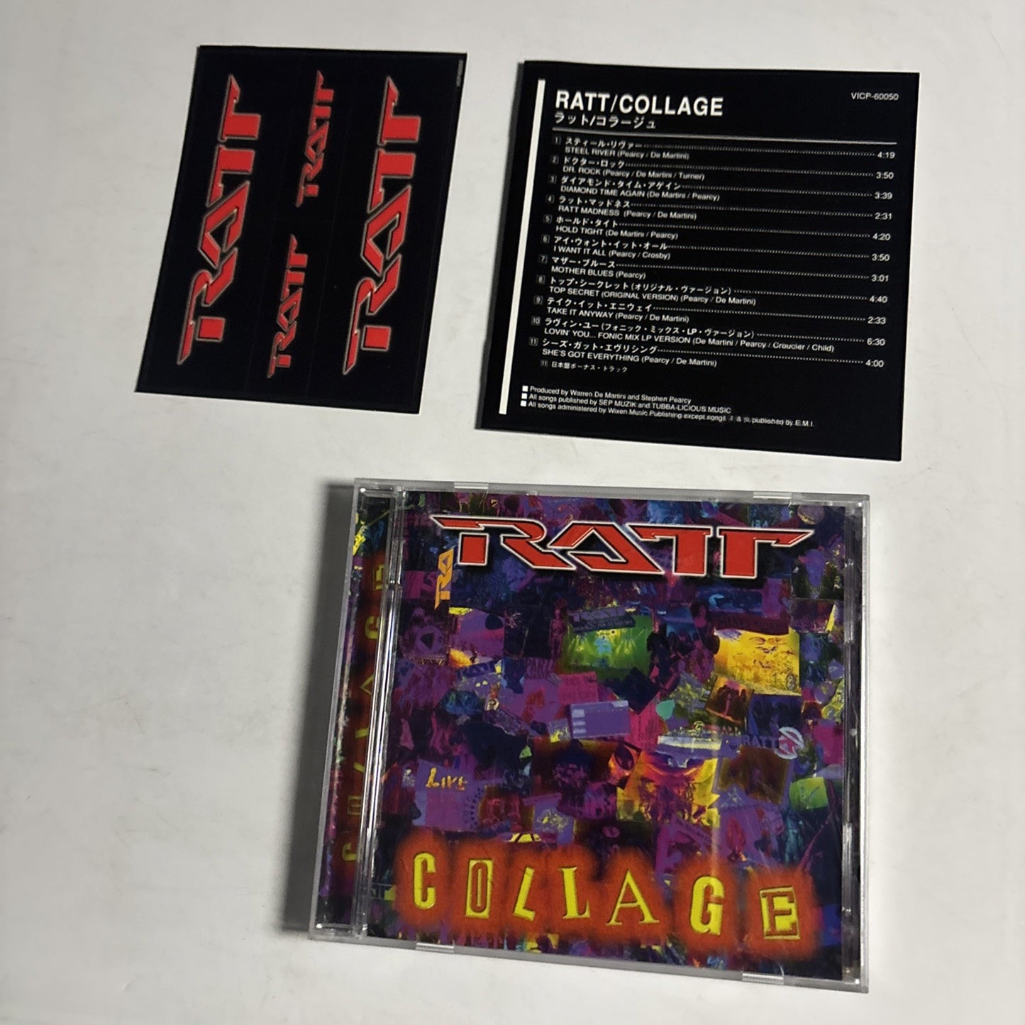 Ratt – Collage (CD, 1997) Japan sticker VICP-60050