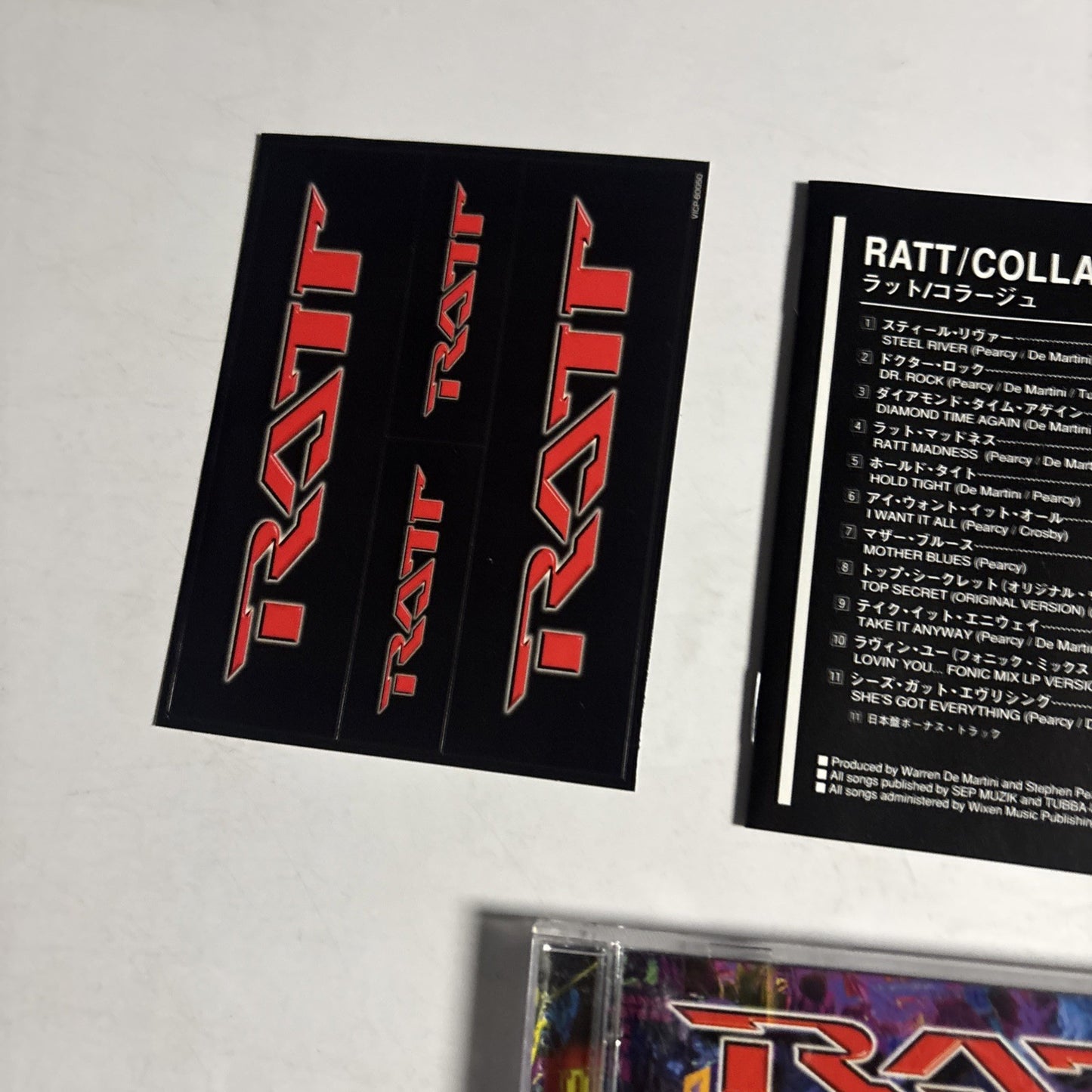 Ratt – Collage (CD, 1997) Japan sticker VICP-60050