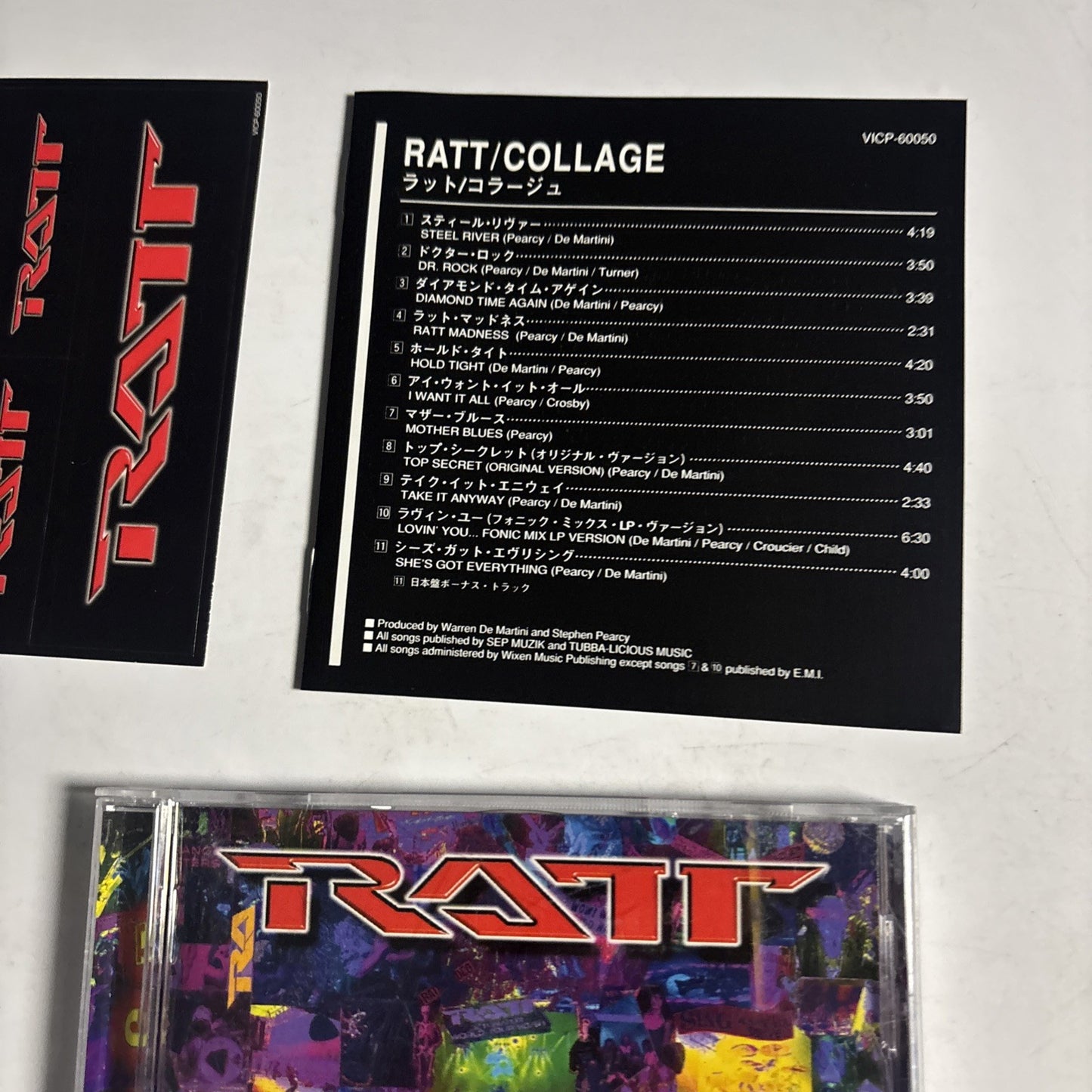 Ratt – Collage (CD, 1997) Japan sticker VICP-60050
