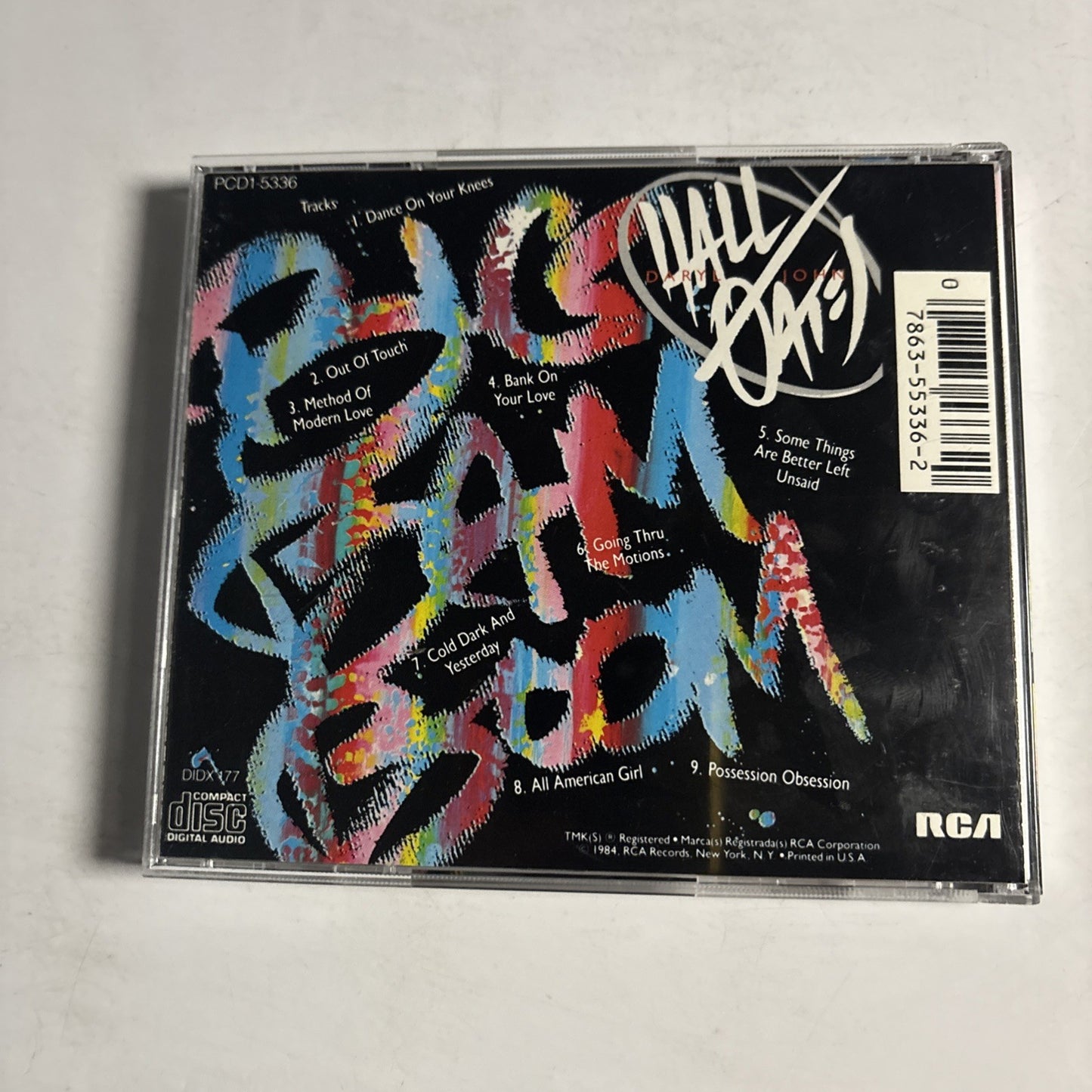 Daryl Hall & John Oates – Big Bam Boom (CD, 1984) US PCD1-5336
