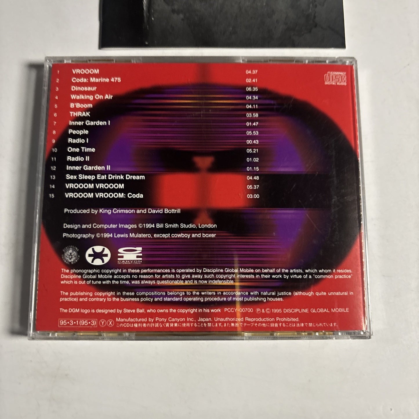 King Crimson – THRAK (CD, 1995) Japan PCCY-00700