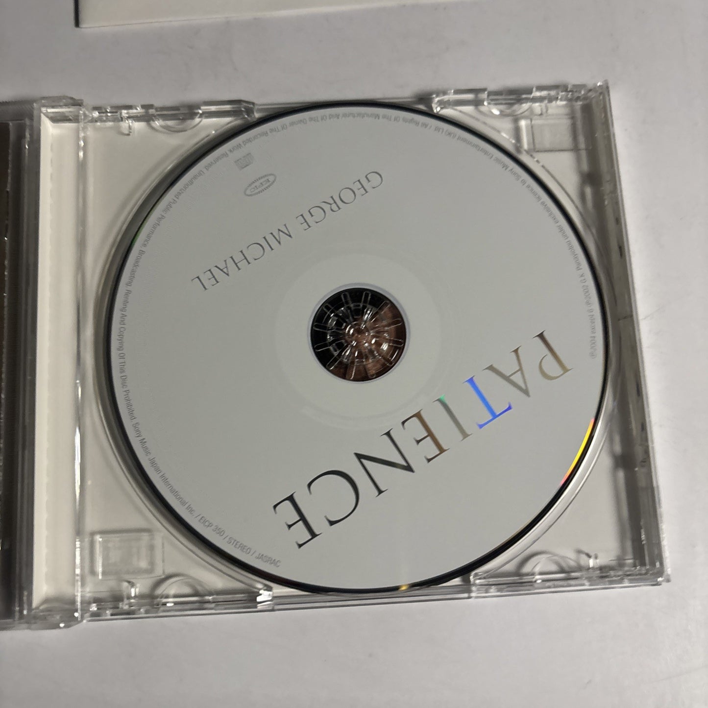 George Michael – Patience  (CD, 2004) Japan Bonus Track EICP 350