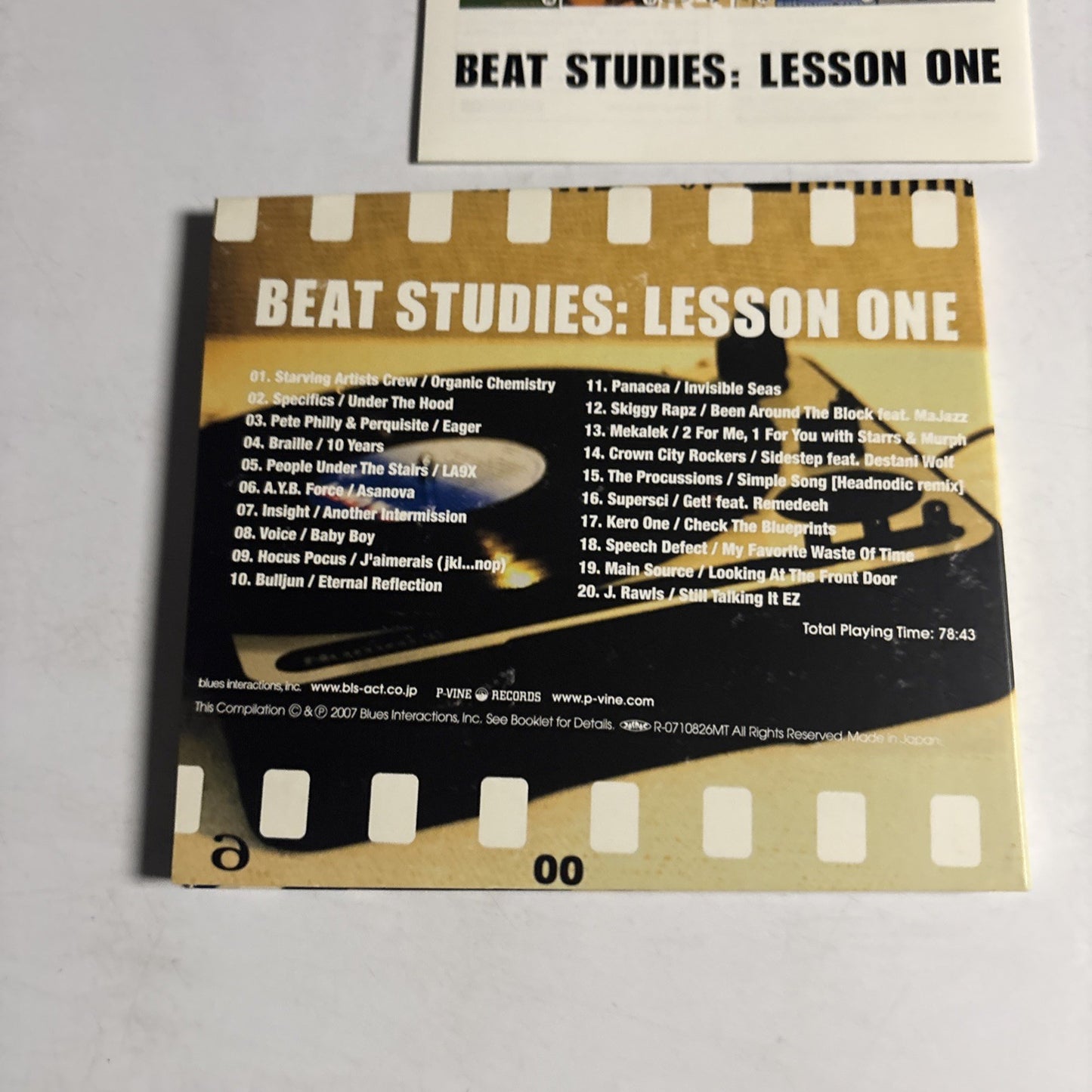 Various – Beat Studies : Lesson One (CD, 2007) Japan Digipak PCD-4378