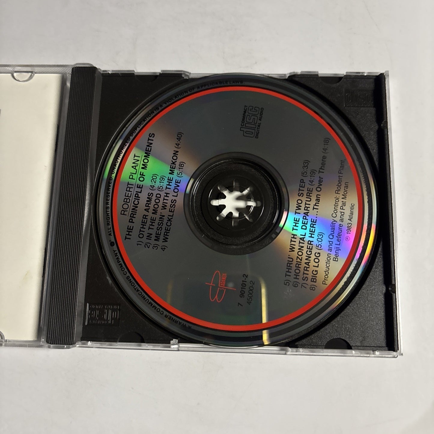 Robert Plant – The Principle Of Moments (CD, 1985) US 7 90101-2