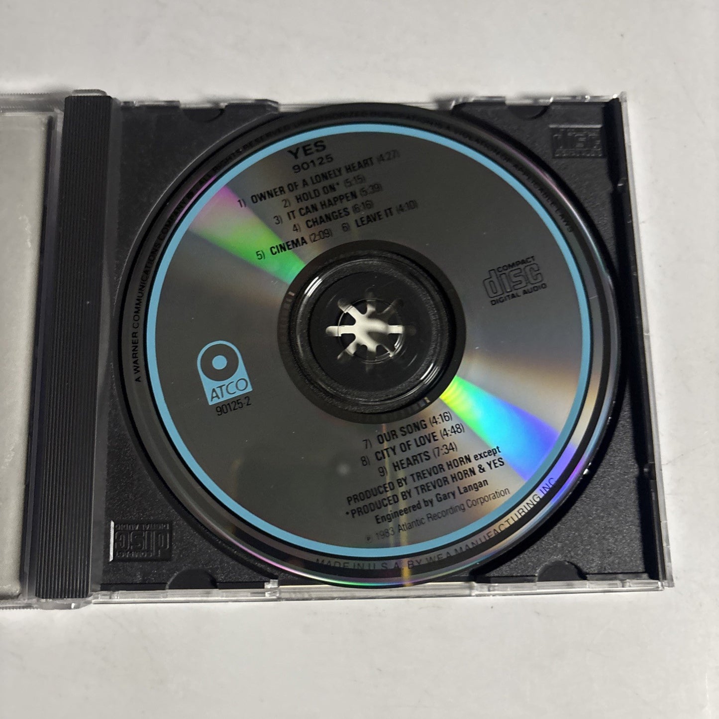 Yes – 90125 (CD, 0) US 7 90125-2