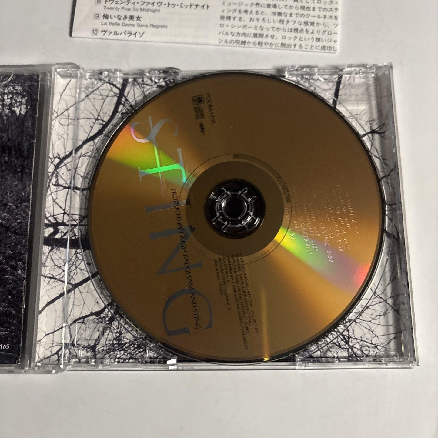 Sting – Mercury Falling (CD, 1996) Japan POCM-1165