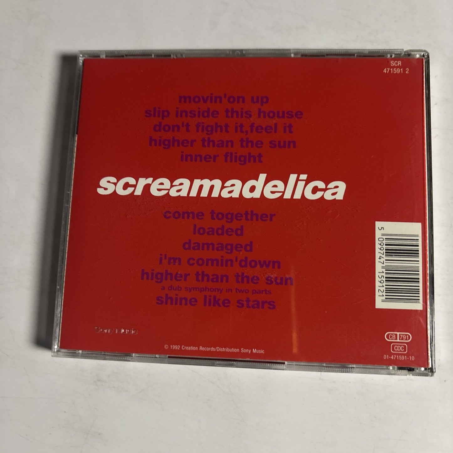Primal Scream – Screamadelica (CD, 1992) Europe CRECD 076
