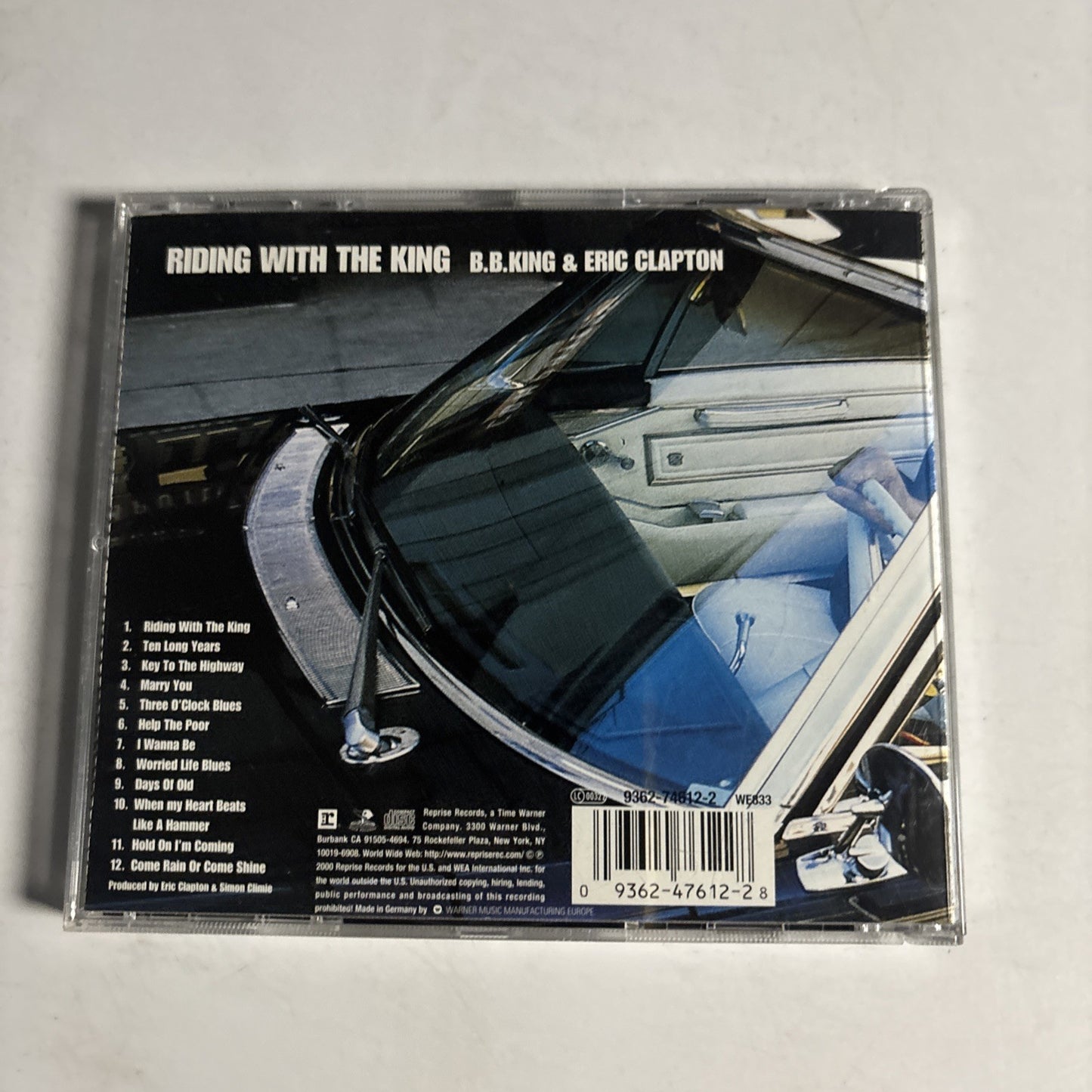 B.B. King, Eric Clapton – Riding With The King (CD, 2000) Europe 9362-47612-2