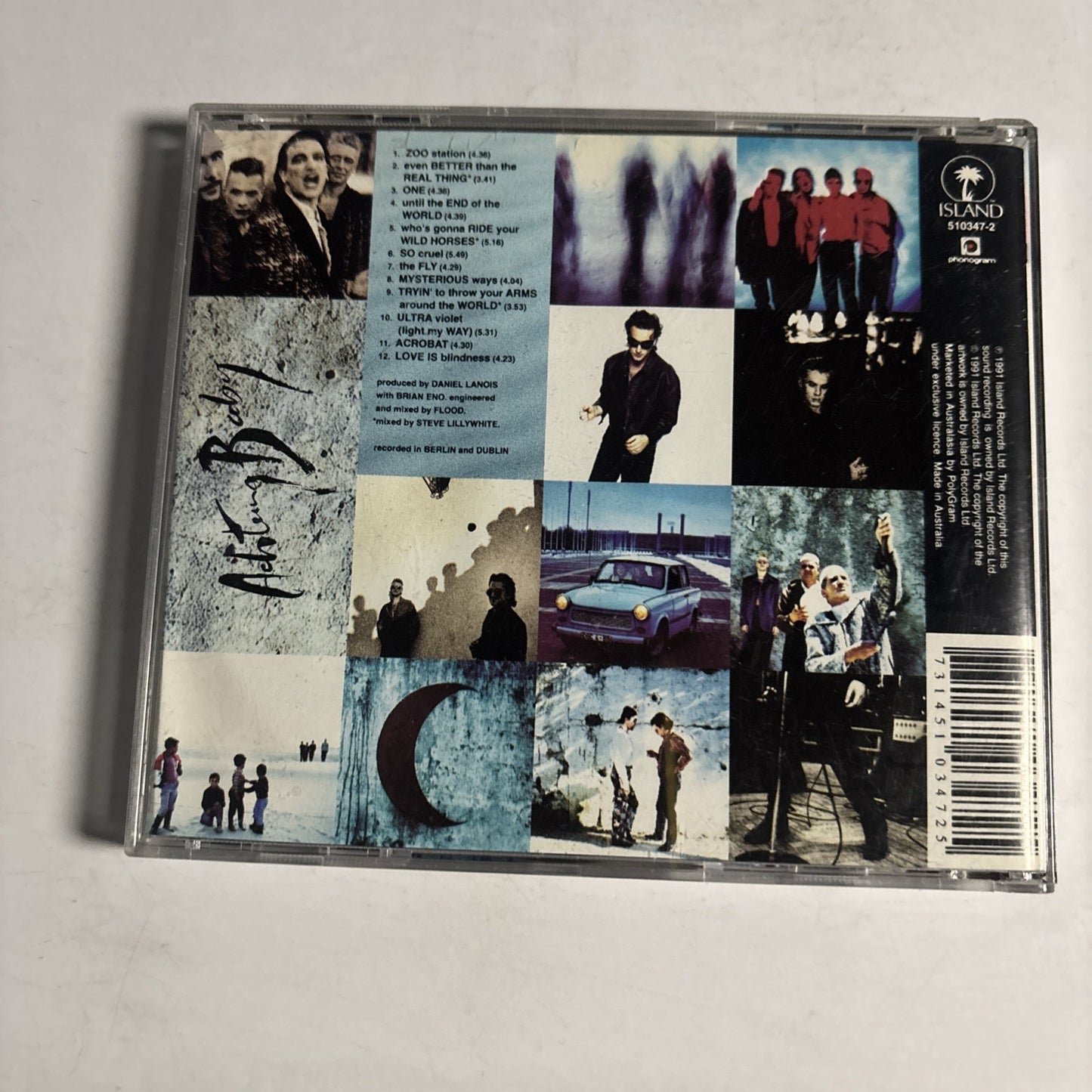 U2 – Achtung Baby (CD, 1991) Australasia 510347-2