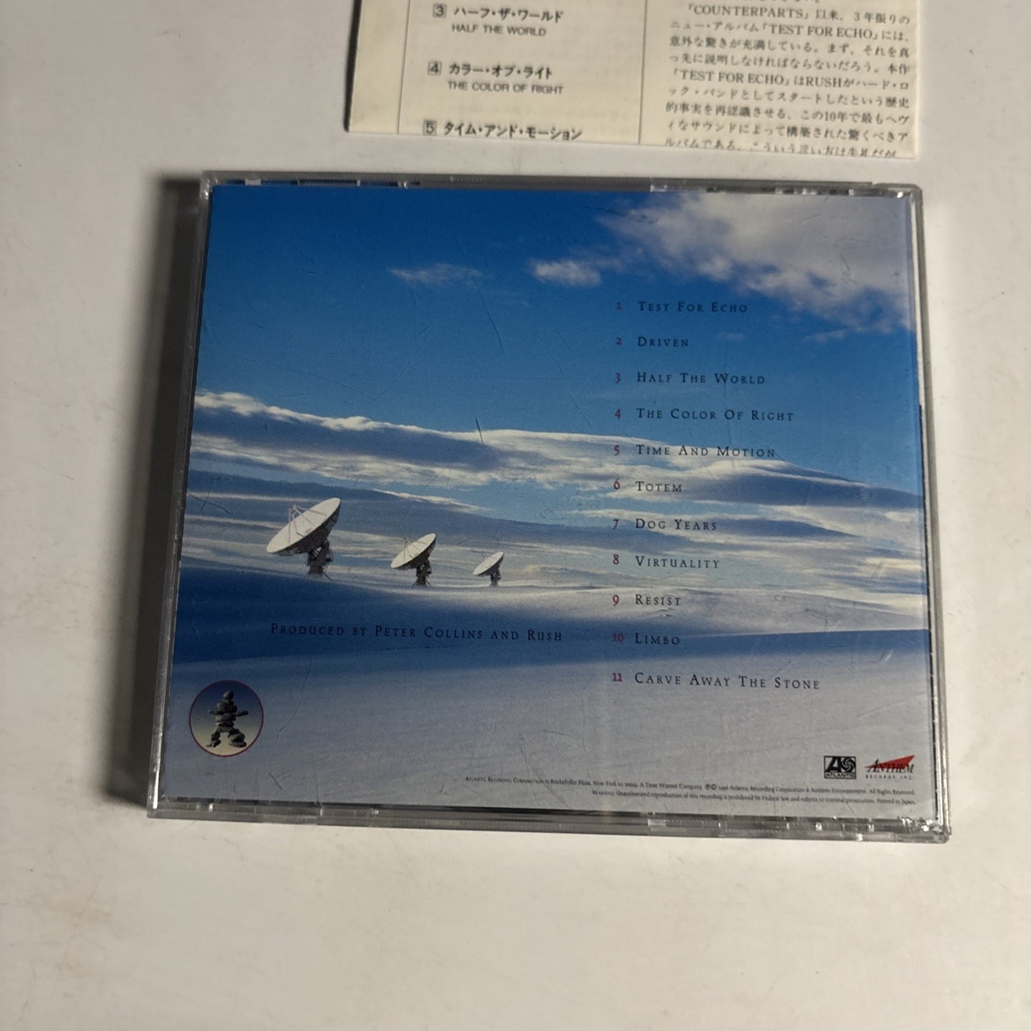 Rush – Test For Echo (CD, 1996) Japan AMCY-995