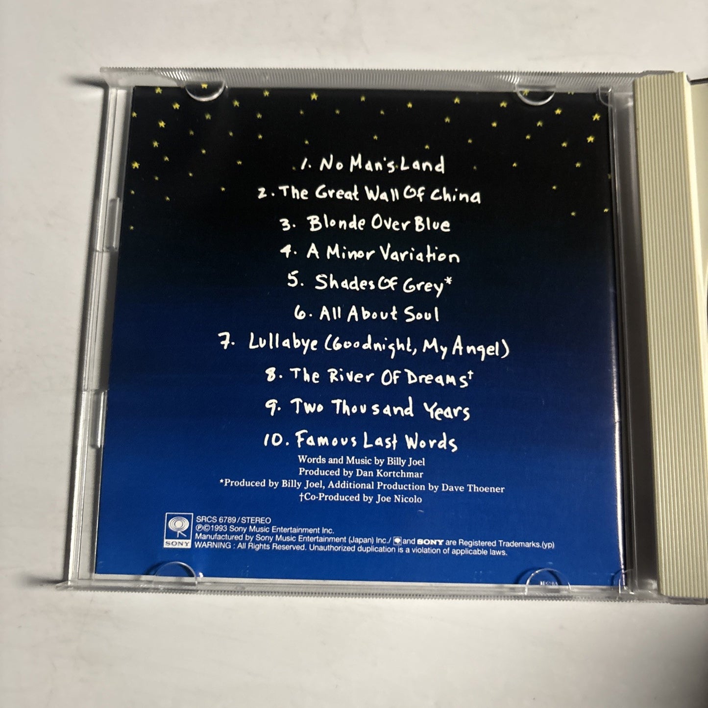 Billy Joel – River Of Dreams (CD, 1993) Japan SRCS 6789