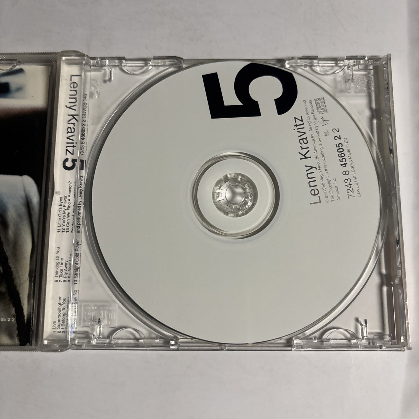 Lenny Kravitz – 5 (CD, 1998) UK & Europe 7243 8 45605 2 2