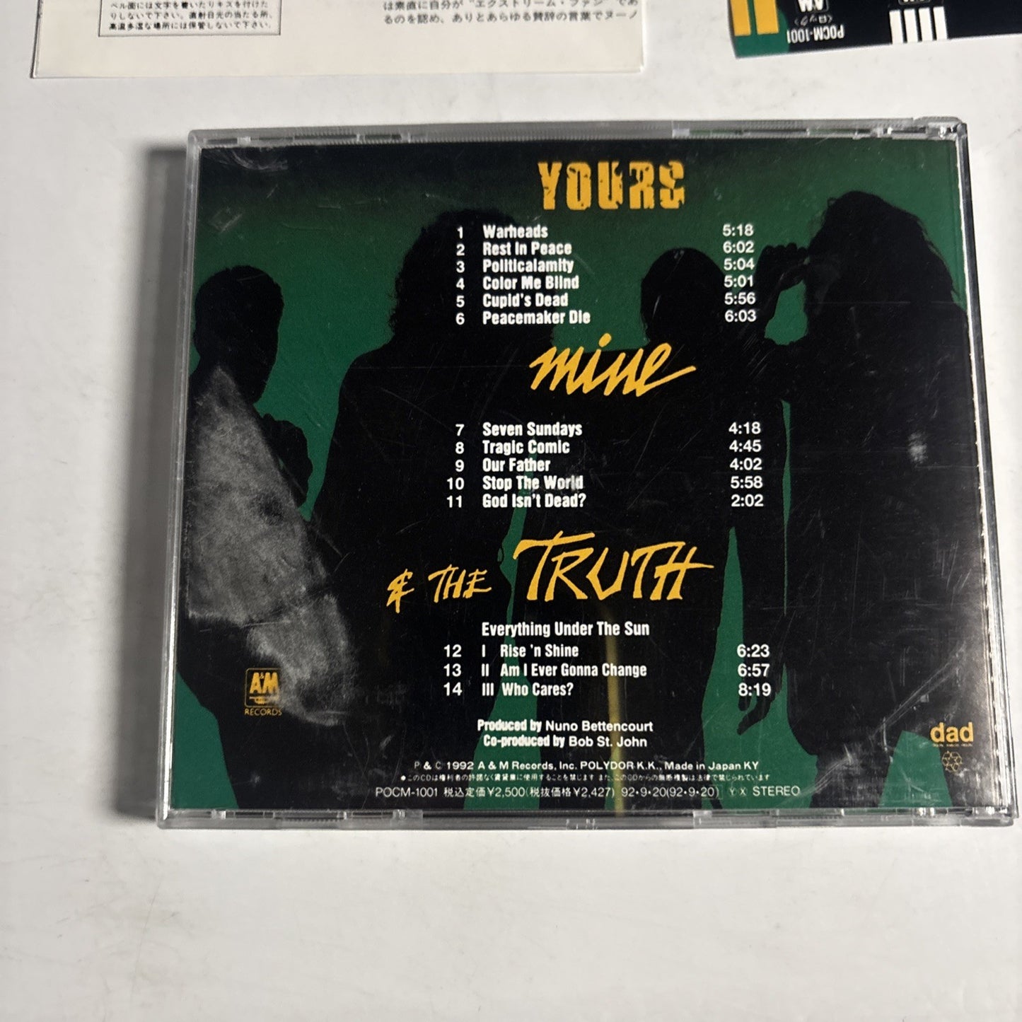 Extreme – III Sides To Every Story (CD, 1992) Japan obi POCM-1001