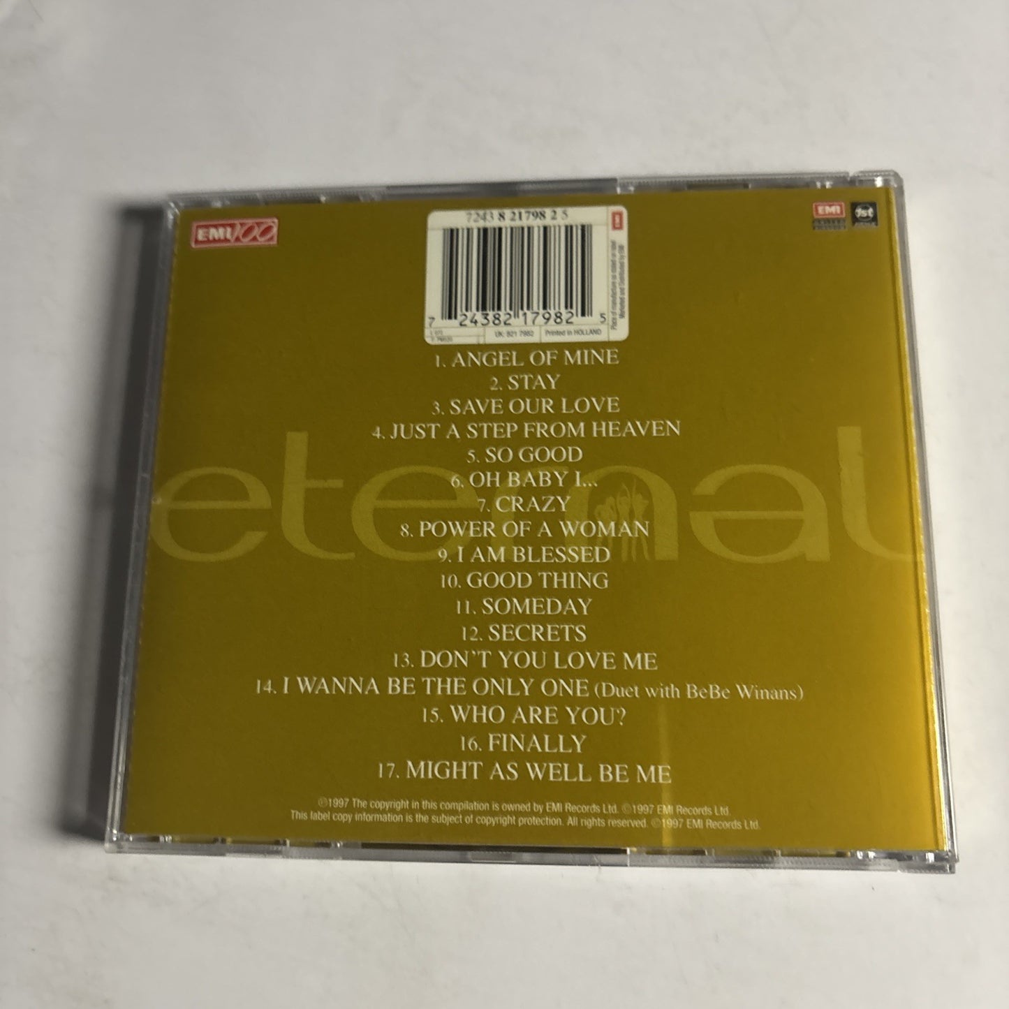 Eternal – Greatest Hits (CD, 1997) Europe 7243 8 21798 2 5