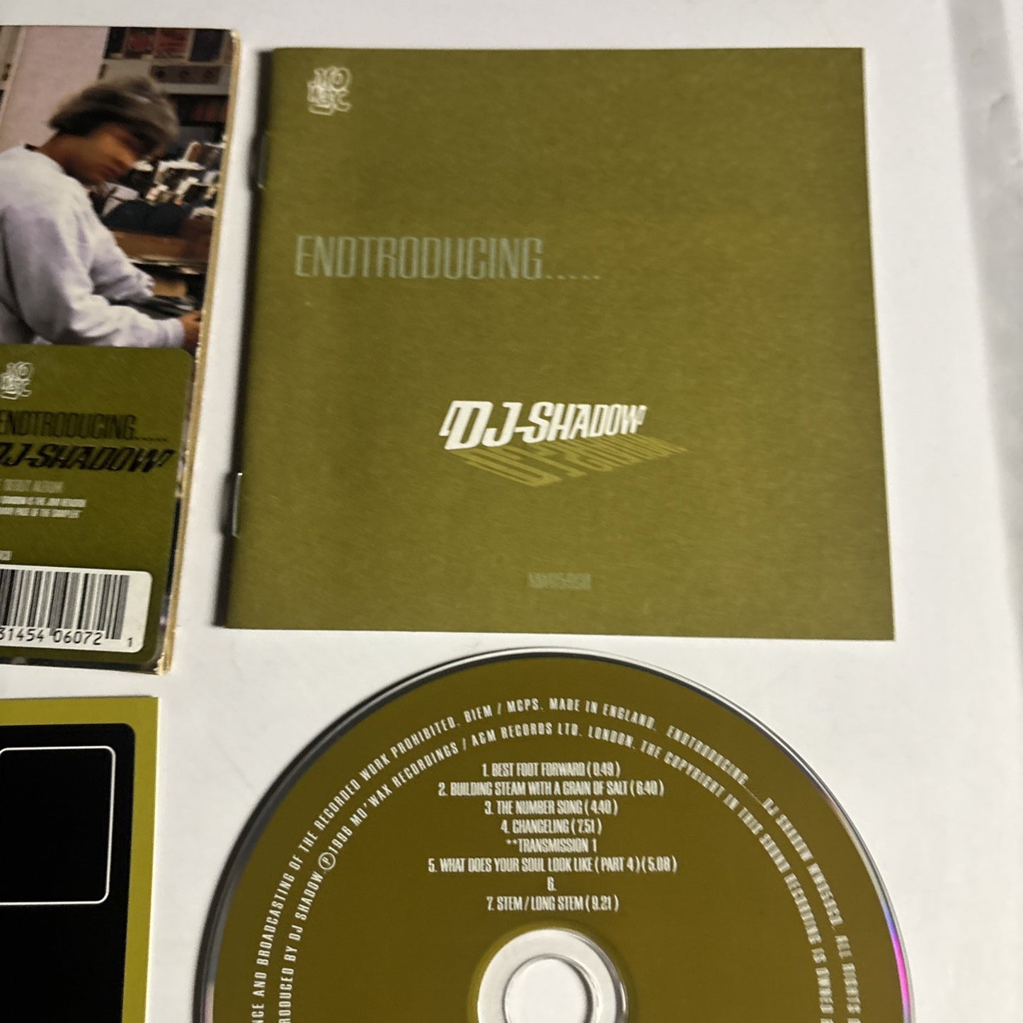 DJ Shadow – Endtroducing..... (CD, 1997) Europe 540 807-2