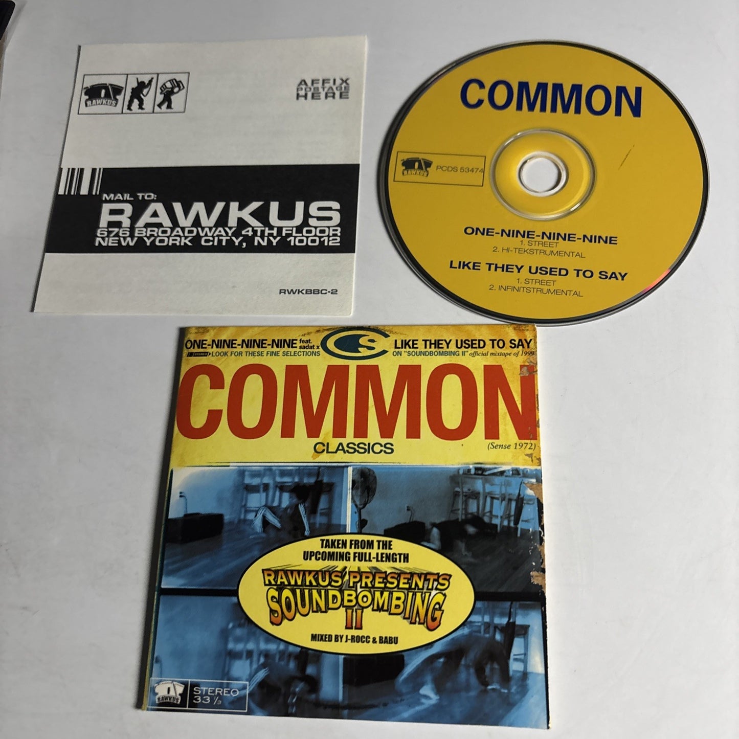 Common – One-Nine-Nine-Nine / Like They Used To Say (CD, 1999) US PCDS 53474