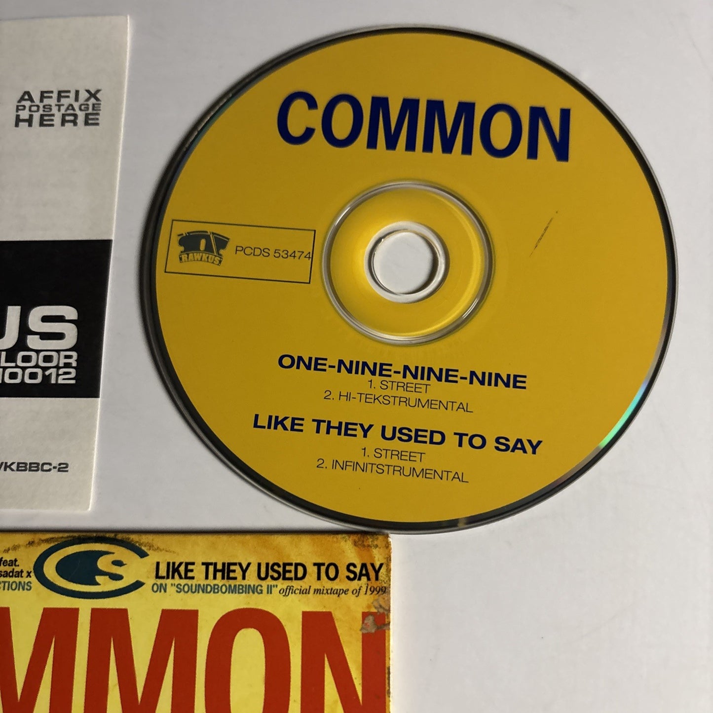 Common – One-Nine-Nine-Nine / Like They Used To Say (CD, 1999) US PCDS 53474