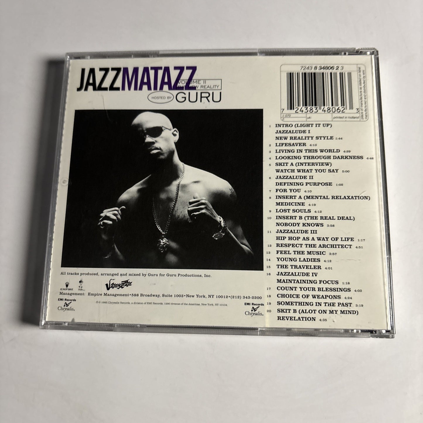 Guru – Jazzmatazz Volume II: The New Reality (CD, 1995) Europe 7243 8 34806 2 3