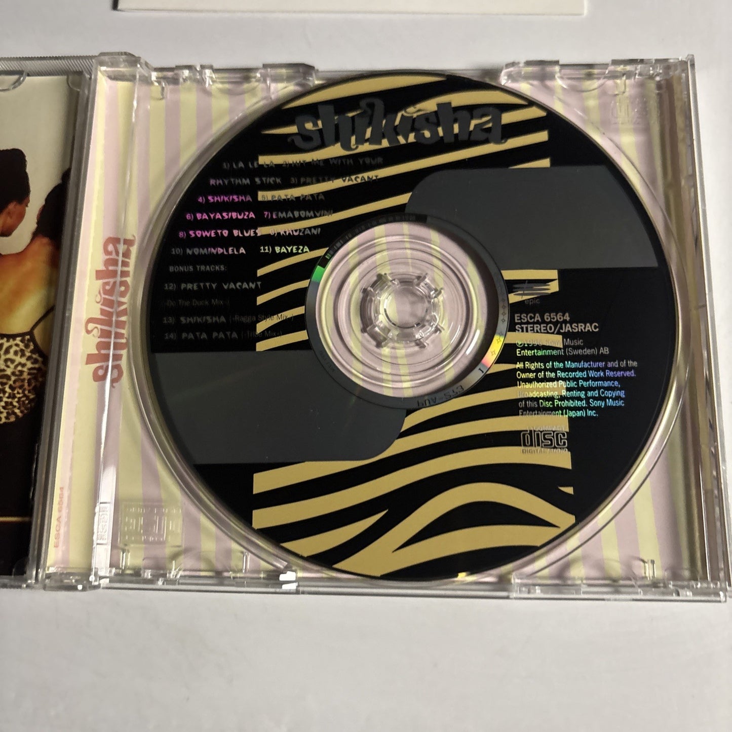 Shikisha – Belt It Out! (CD, 1996) Japan Bonus Track ESCA 6564