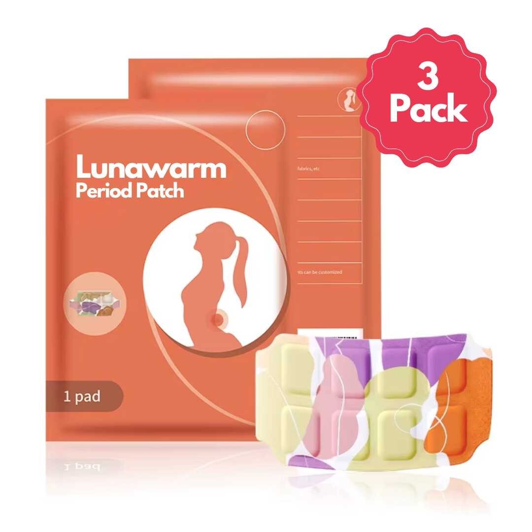 LunaWarm Menstrual Heat Patch – 5hr Warmth, Vegan, No Odour, No Sticky Residue