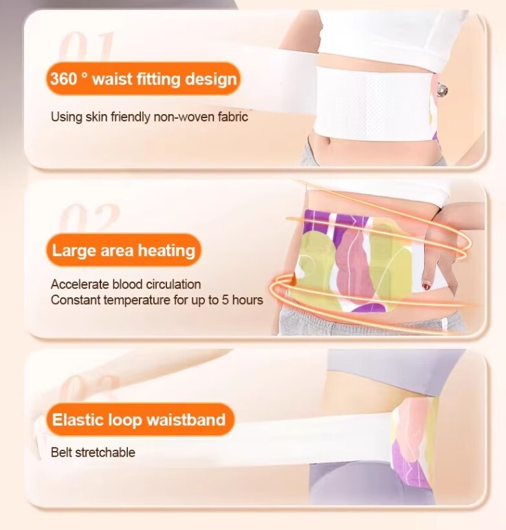 LunaWarm Menstrual Heat Patch – 5hr Warmth, Vegan, No Odour, No Sticky Residue