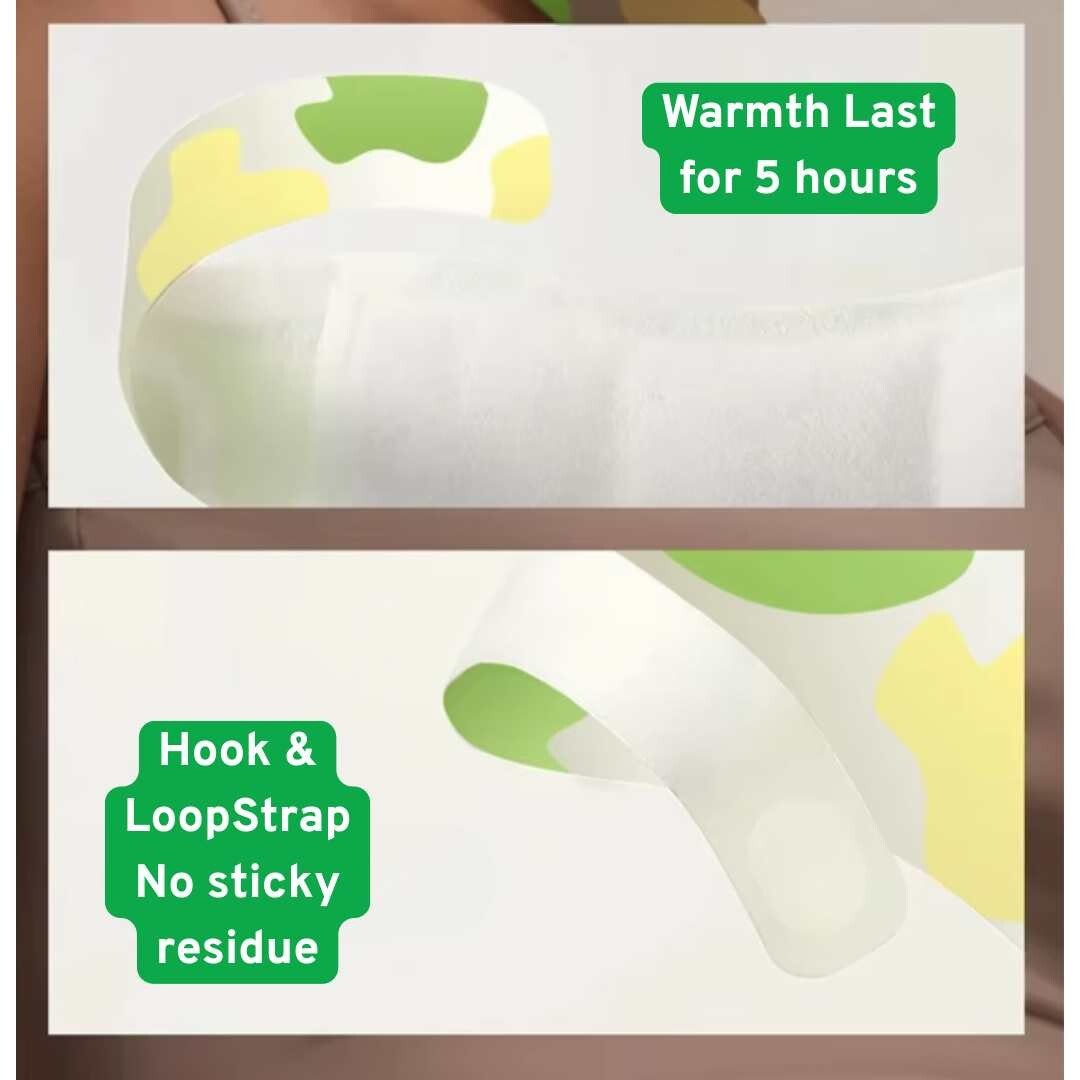 ThermiKind Herbal Neck & Shoulder Heat Wrap – 5hr Warmth, No Sticky Residue