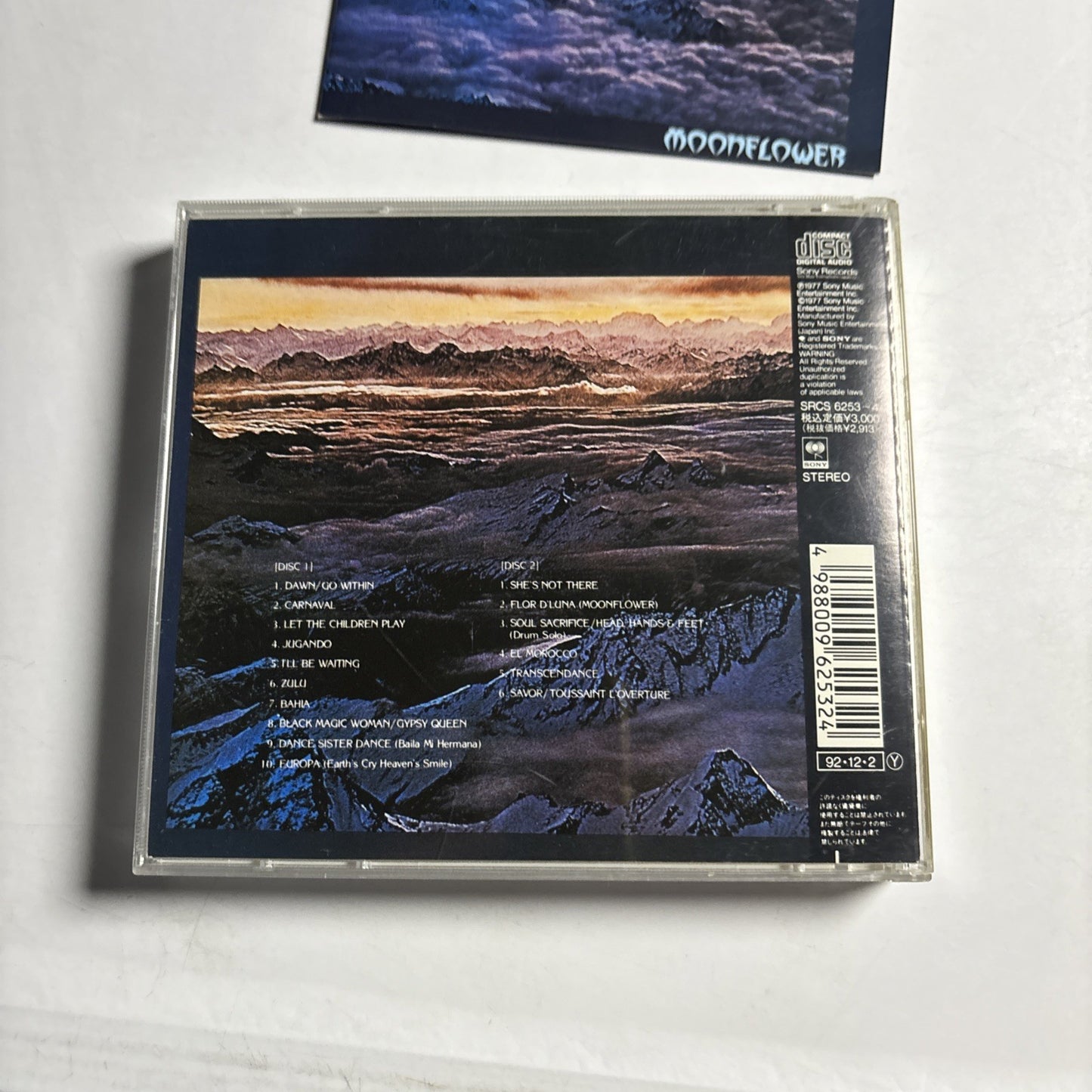 Santana – Moonflower (CD, 1992) Japan SRCS 6253~4