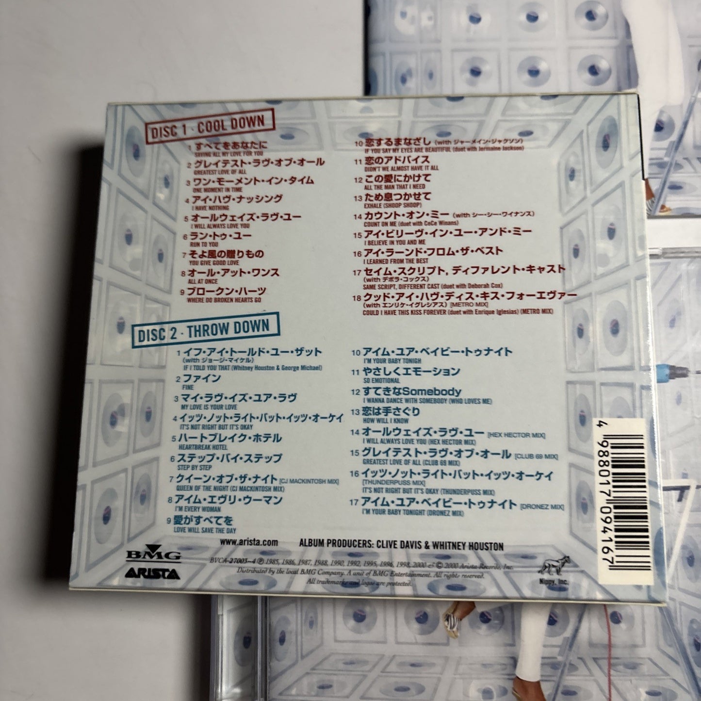 Whitney Houston – The Greatest Hits (CD, 2000) Japan BVCA-27003-4