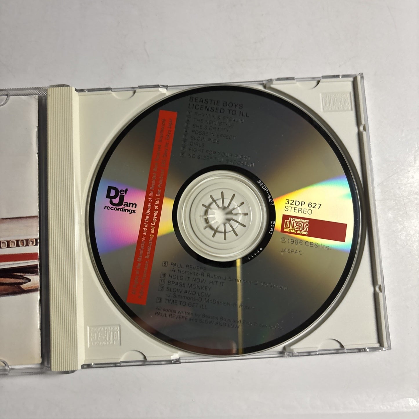 Beastie Boys – Licensed To Ill (CD, 1987) Japan 32DP 627