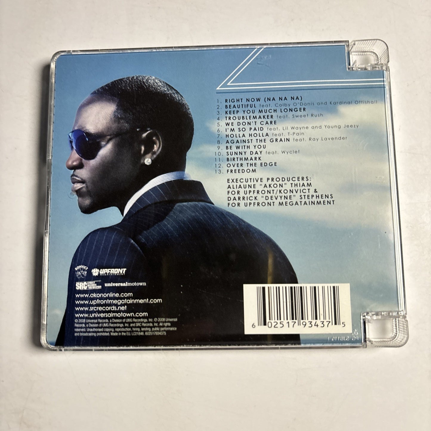 Akon – Freedom (CD, 2008) Europe Super Jewel Case 602517934375