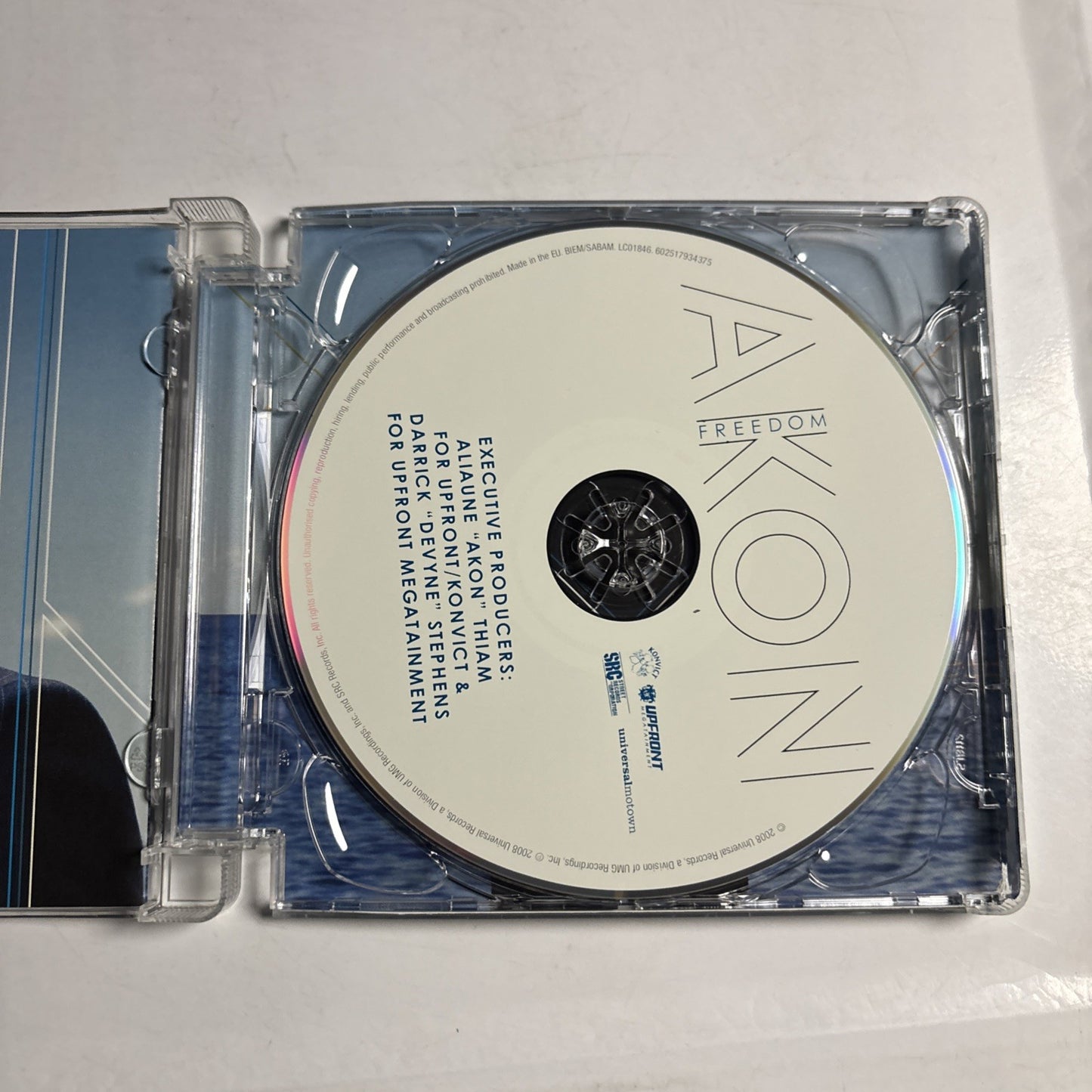 Akon – Freedom (CD, 2008) Europe Super Jewel Case 602517934375