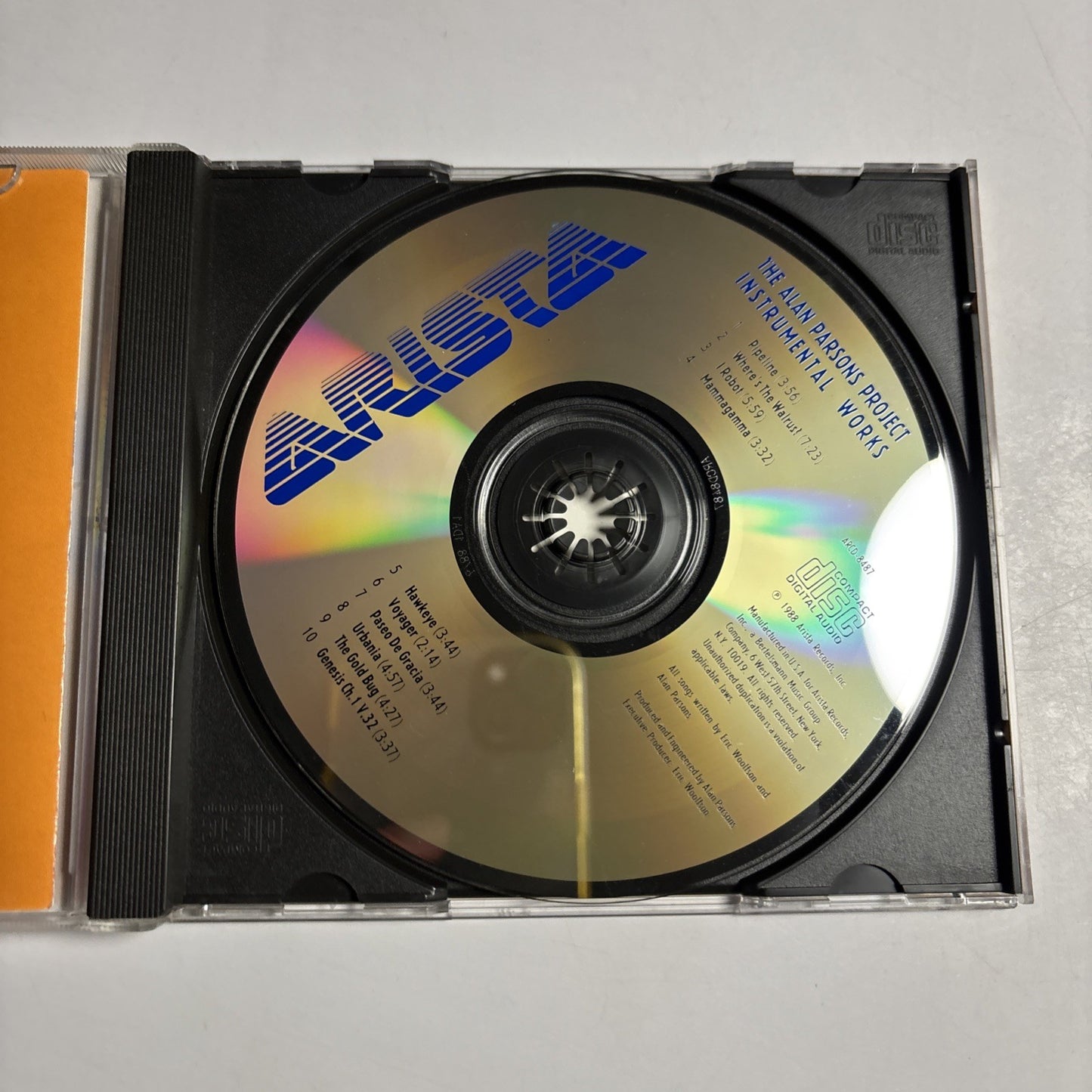 The Alan Parsons Project – The Instrumental Works (CD, 1988) US ARCD-8487