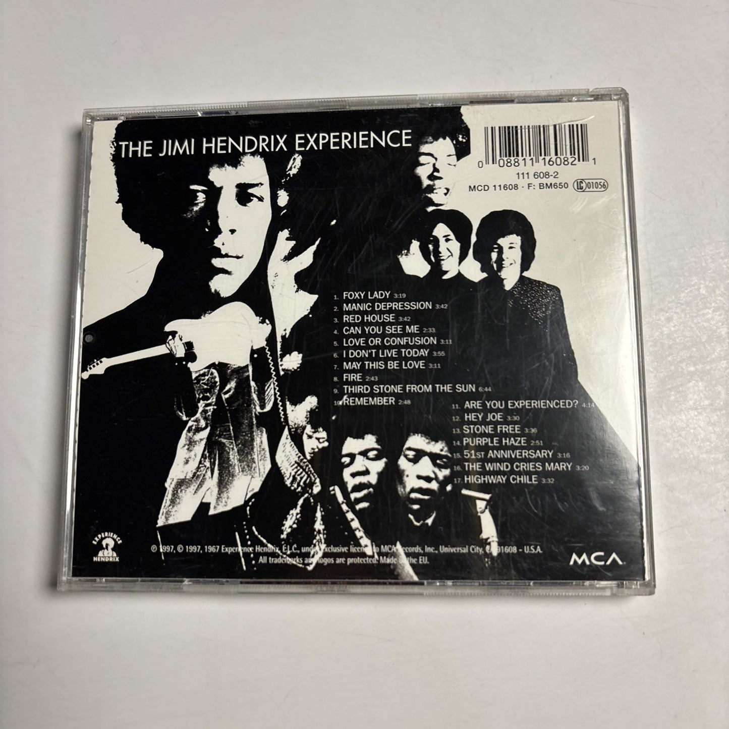 The Jimi Hendrix Experience – Are You Experienced? (CD, 1997) Europe MCD 11608