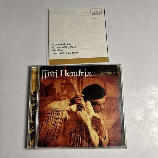 Jimi Hendrix – Live At Woodstock (CD, 1999) US MCAD2-11987