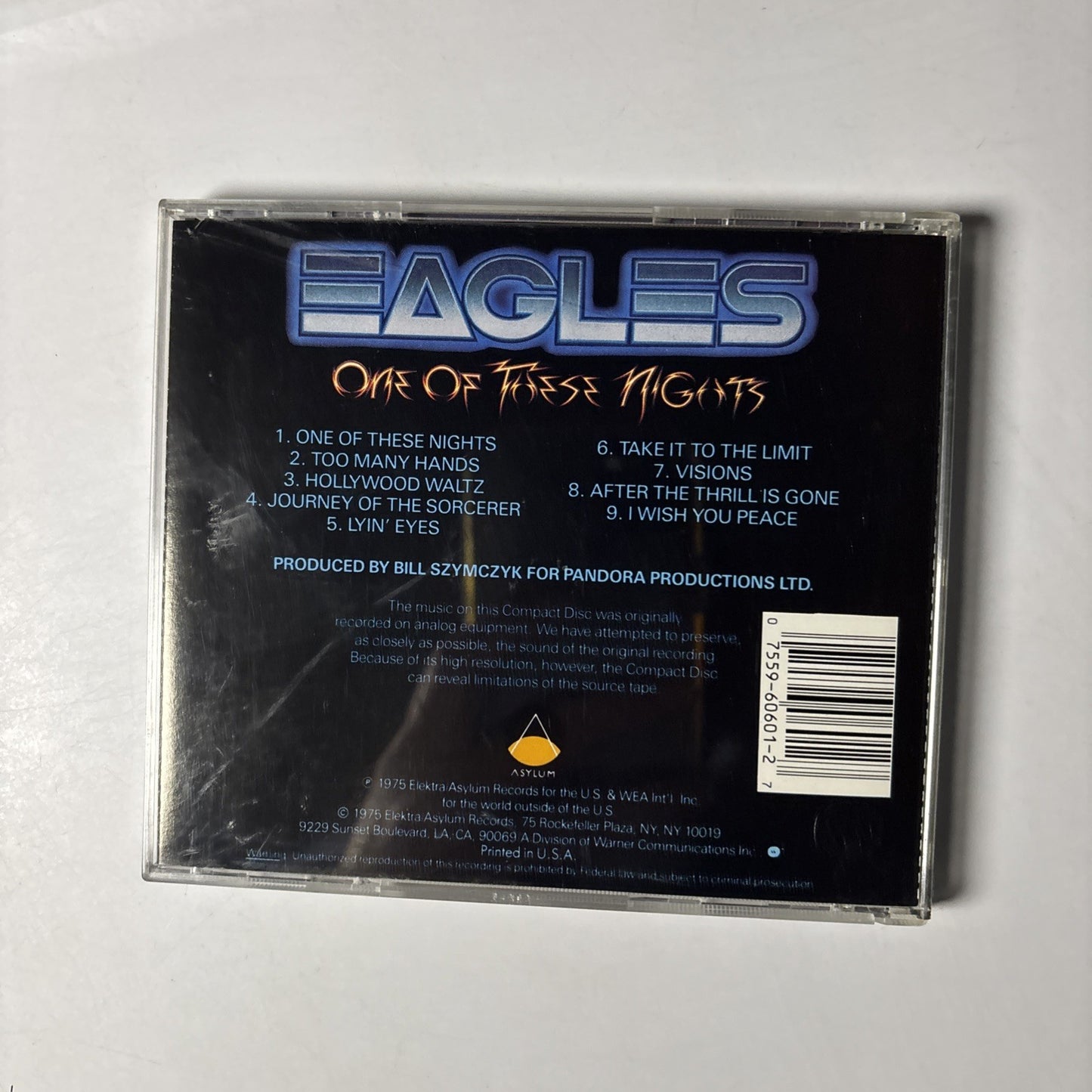 Eagles – One Of These Nights (CD, 1999) US 7E-1039-2