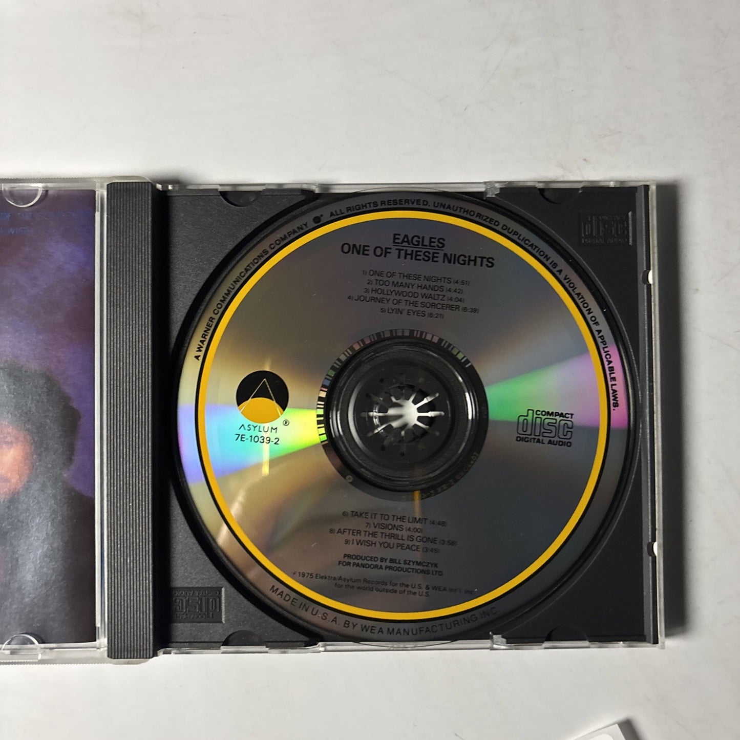 Eagles – One Of These Nights (CD, 1999) US 7E-1039-2