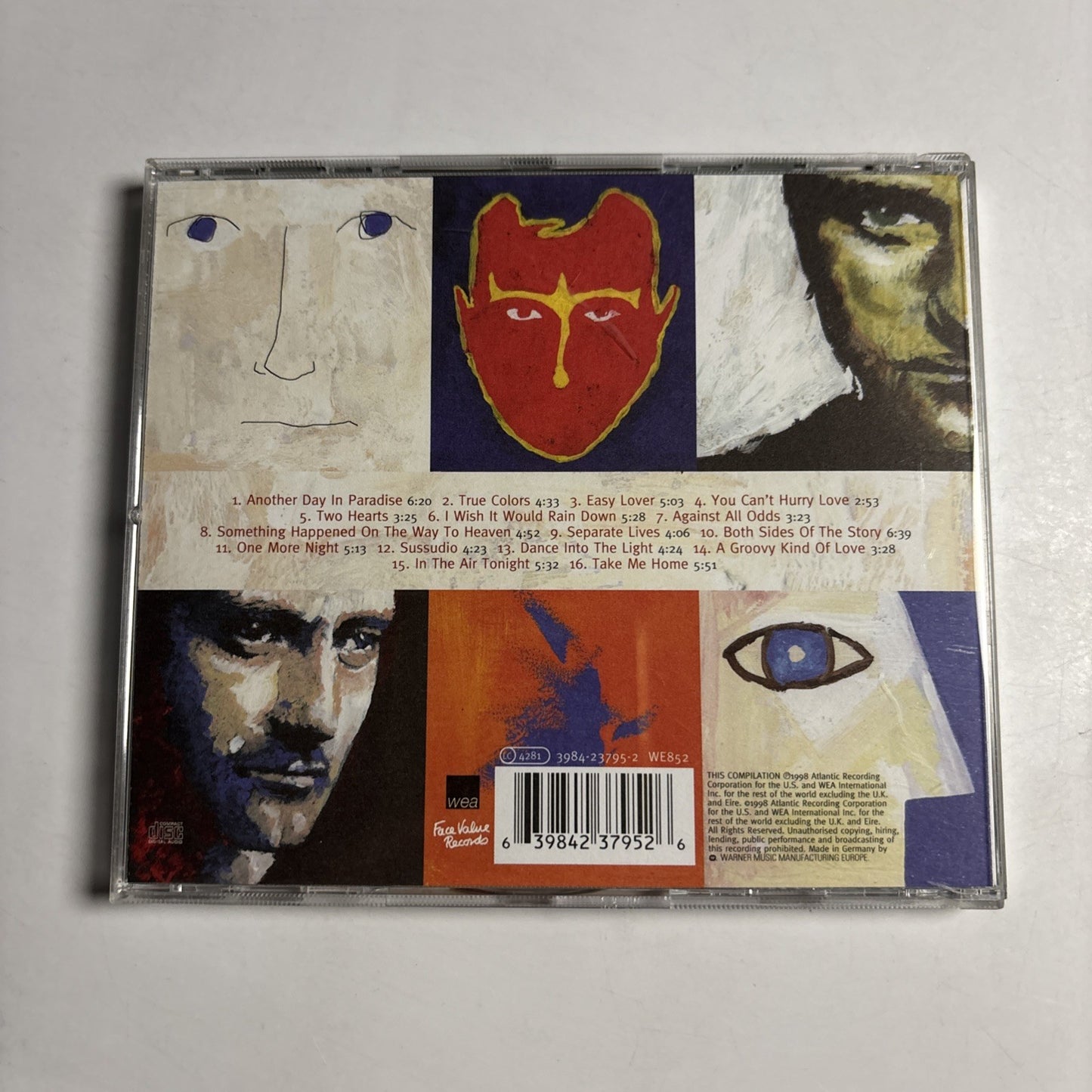 Phil Collins – ...Hits (CD, 1999) Europe 3984-23795-2