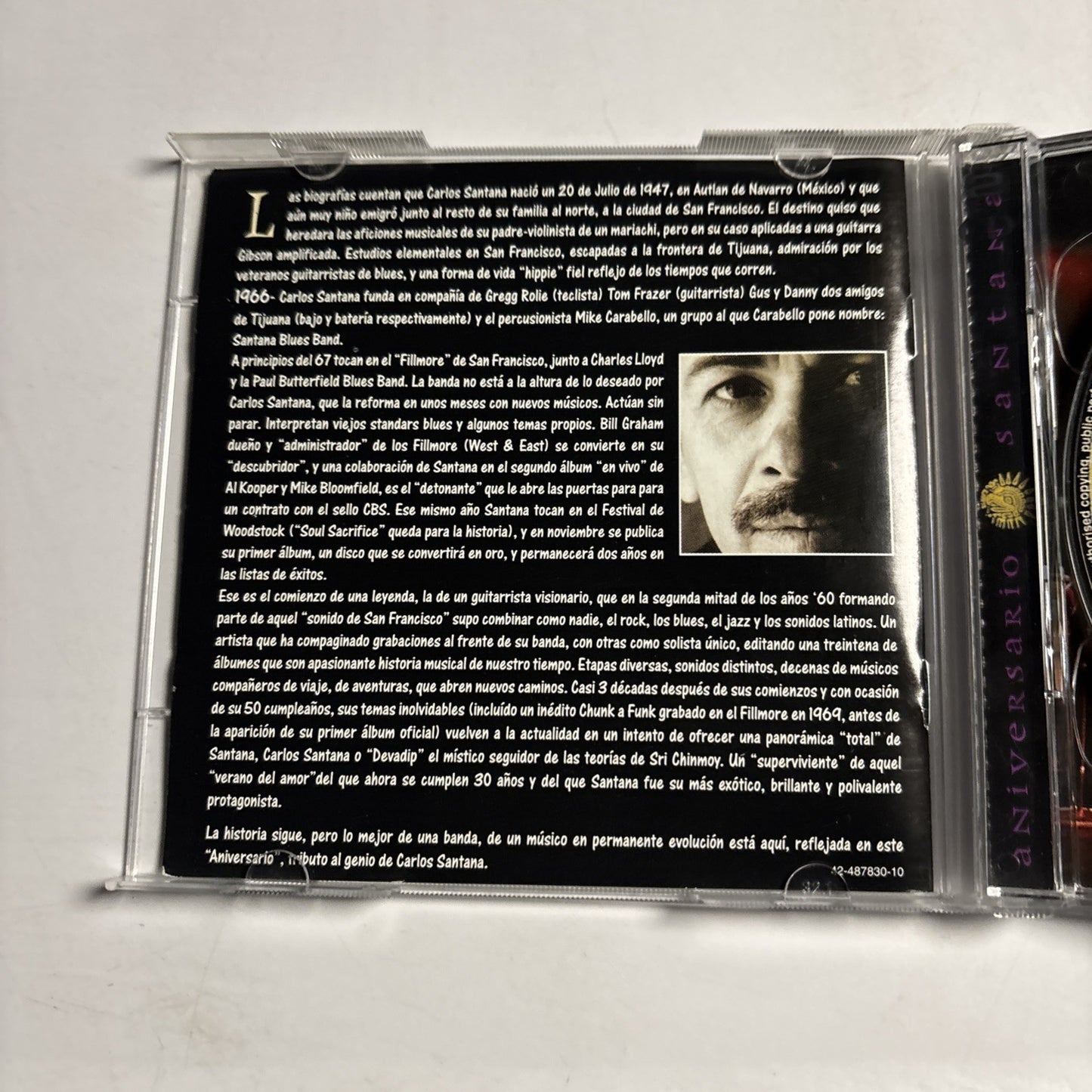 Santana – Aniversario (CD, 1997) Spain COL 487830 2