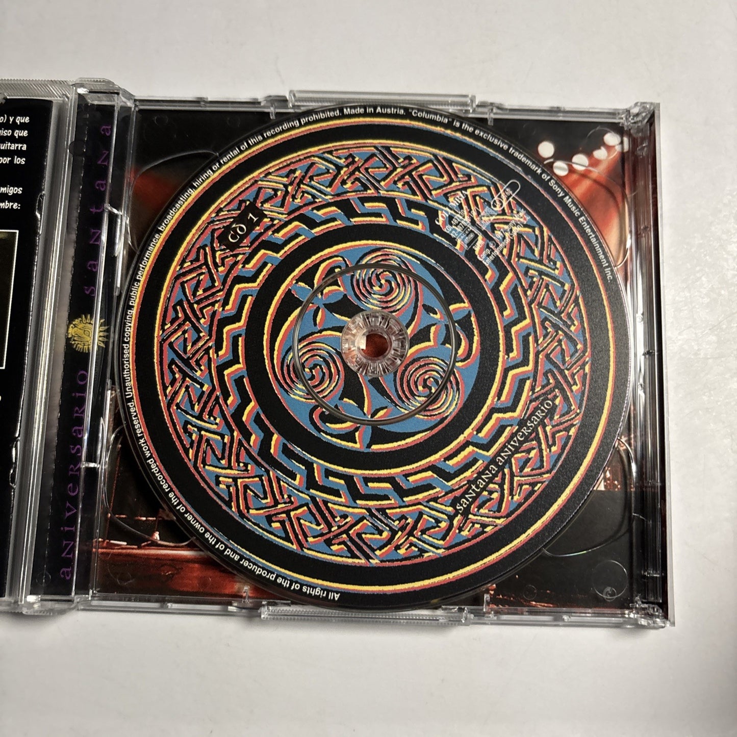 Santana – Aniversario (CD, 1997) Spain COL 487830 2
