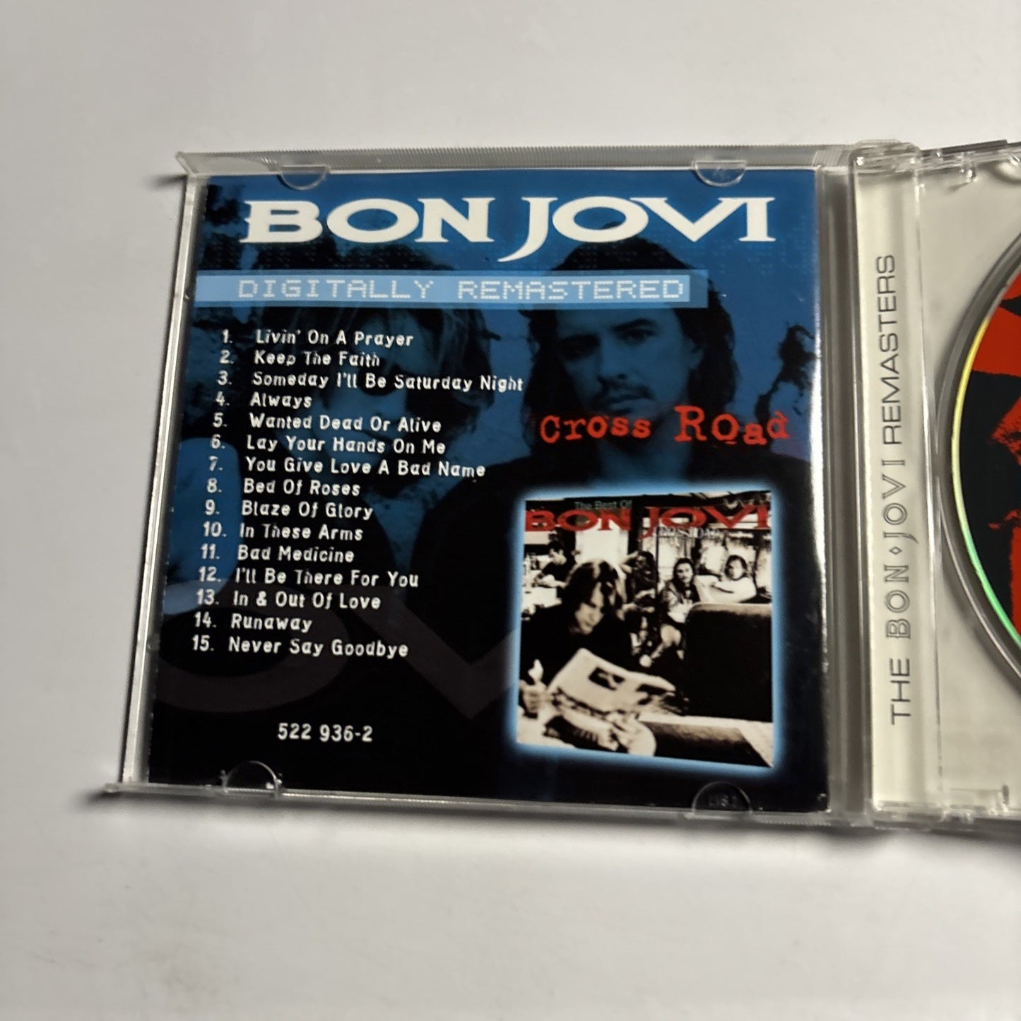 Bon Jovi – Cross Road (The Best Of Bon Jovi) (CD, 1994) Europe 522 936-2