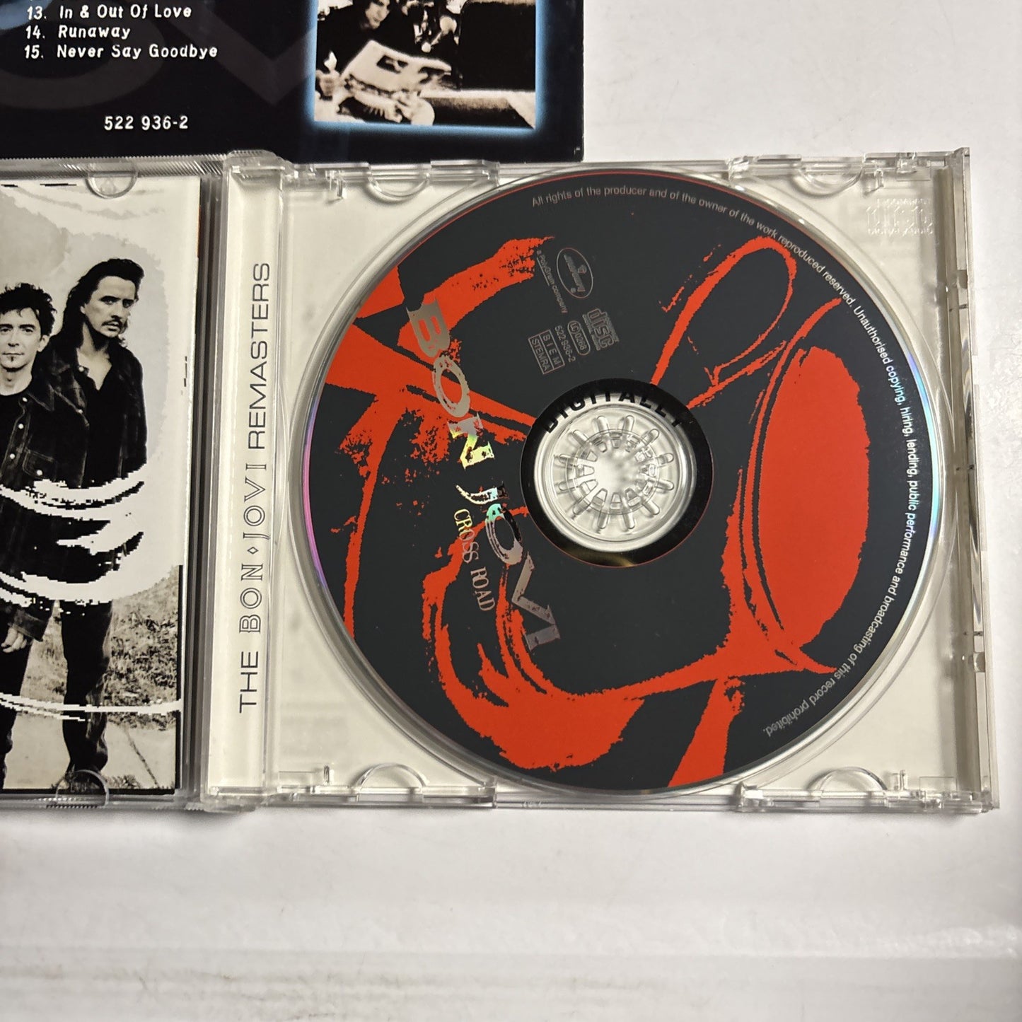 Bon Jovi – Cross Road (The Best Of Bon Jovi) (CD, 1994) Europe 522 936-2