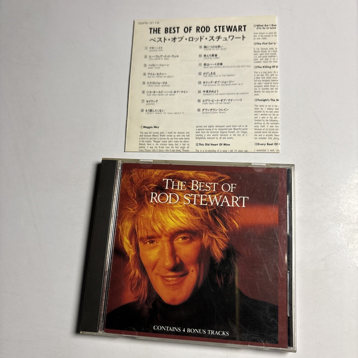 Rod Stewart – The Best Of Rod Stewart (CD, 1989) Japan Bonus Track 22P2-3116
