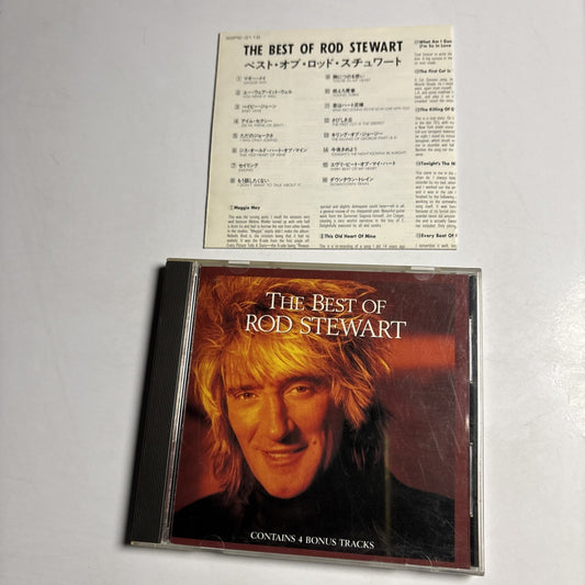Rod Stewart – The Best Of Rod Stewart (CD, 1989) Japan Bonus Track 22P2-3116
