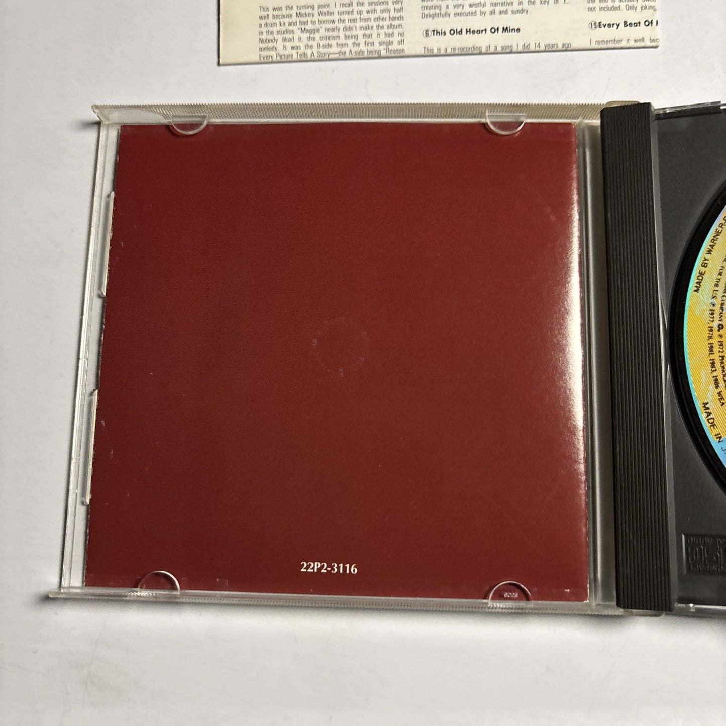 Rod Stewart – The Best Of Rod Stewart (CD, 1989) Japan Bonus Track 22P2-3116