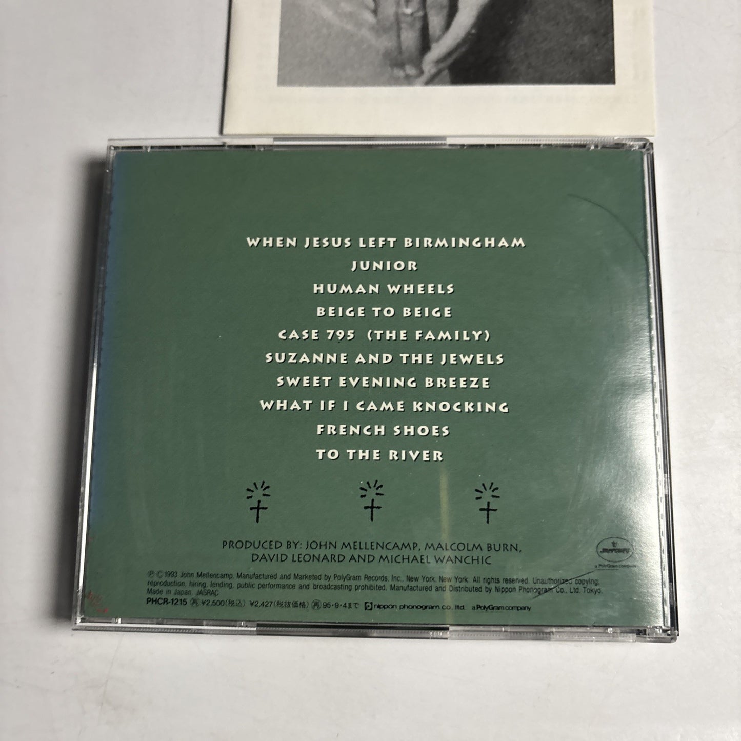 John Cougar Mellencamp – Human Wheels (CD, 1993) Japan PHCR-1215
