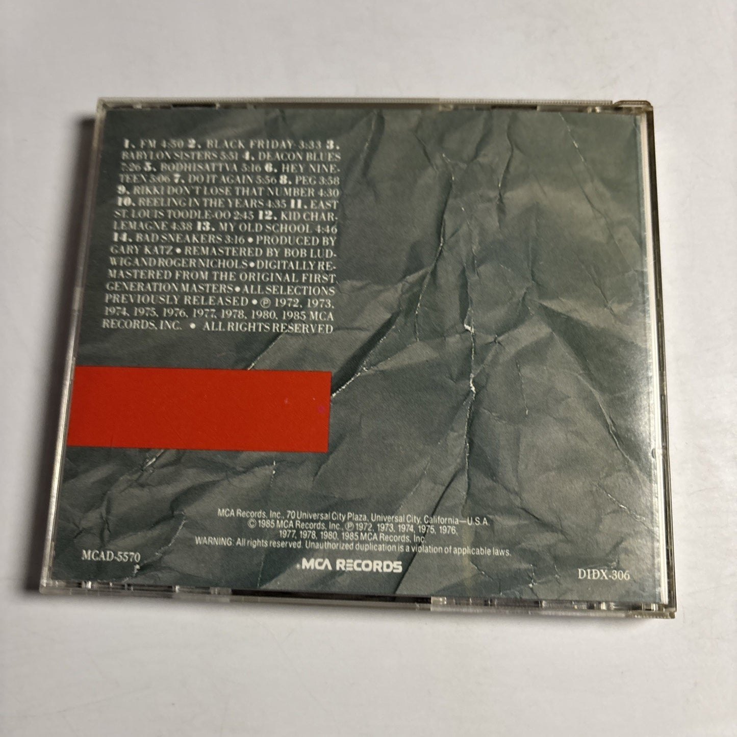 Steely Dan – A Decade Of Steely Dan (CD, 1985) US MCAD-5570
