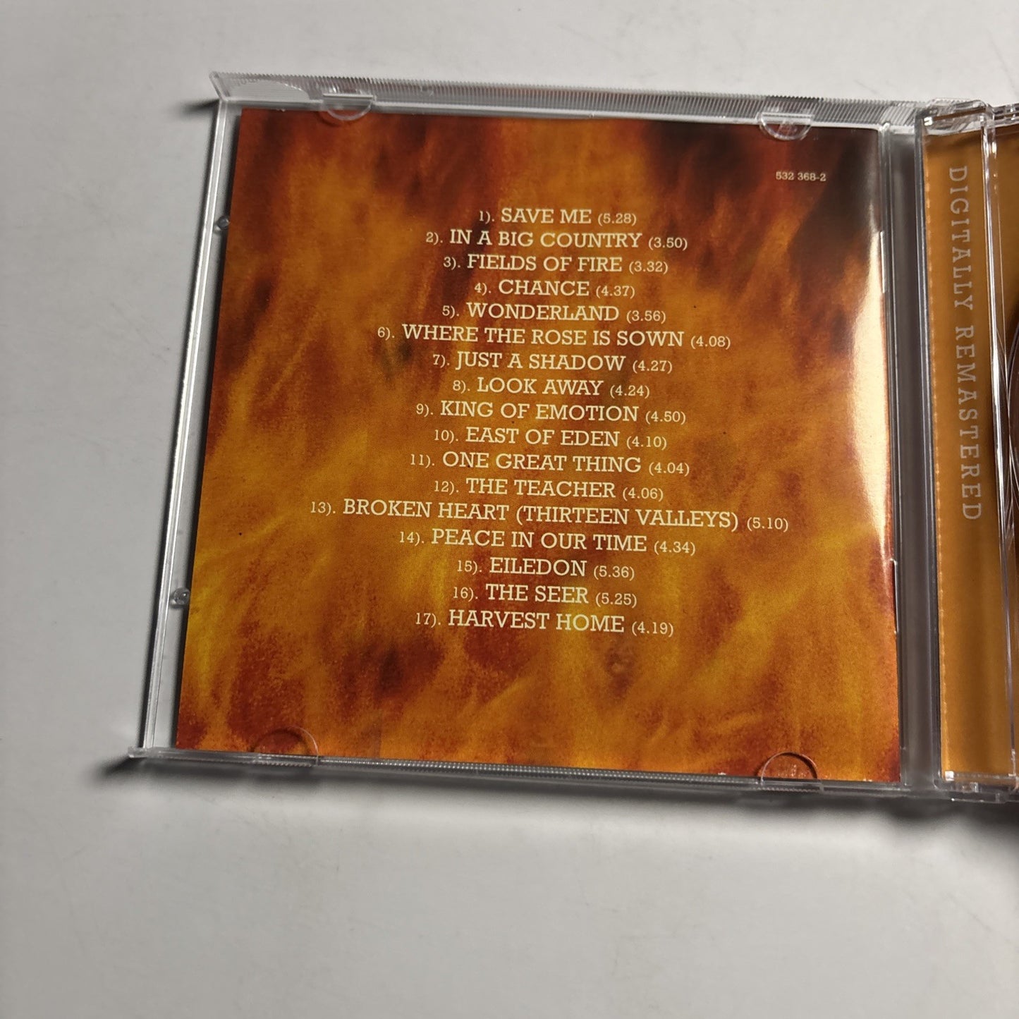 Big Country – Through A Big Country - Greatest Hits (CD, 1996) Europe 532 368-2