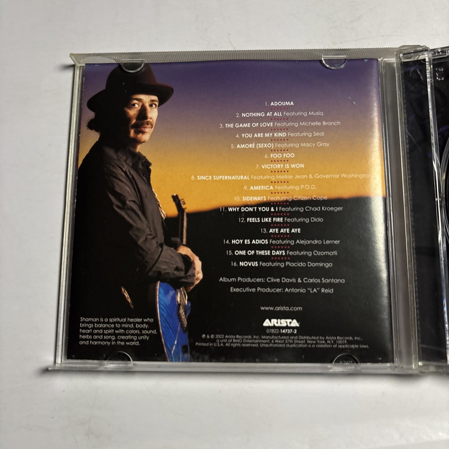 Santana – Shaman (CD, 2002) US 07822-14737-2