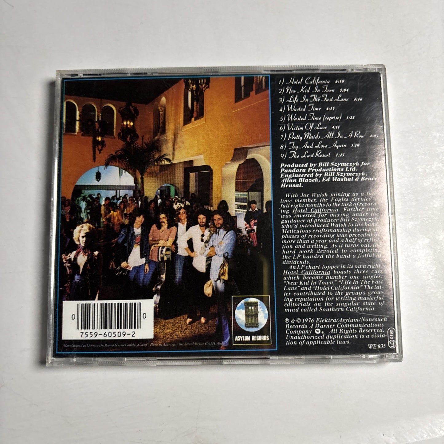 Eagles - Hotel California (CD, 1994) Germany 7559-60509-2