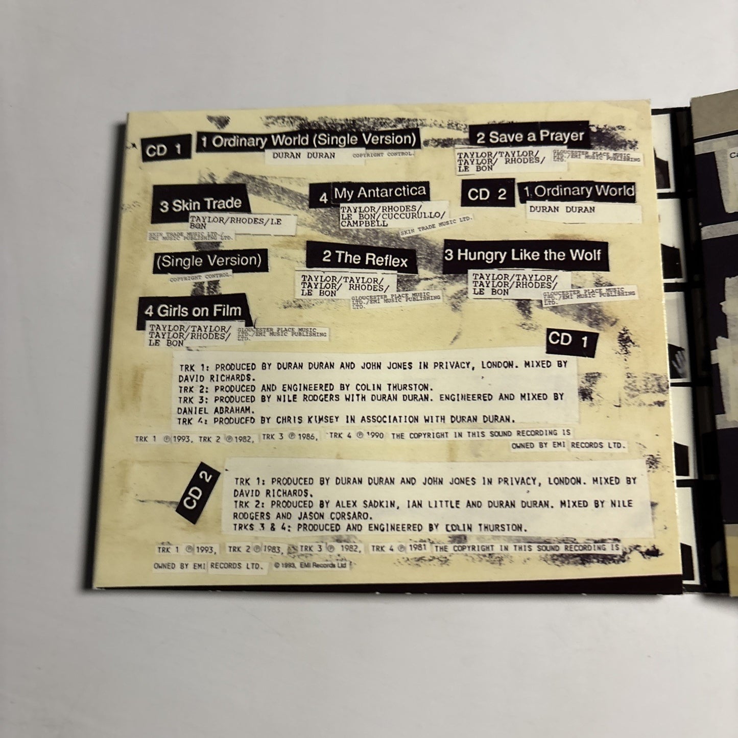 Duran Duran – Ordinary World (CD, 1993) UK & Europe Digipak 7243 8 80218 2 1